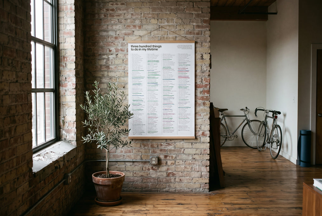The 300 List - White With Frame