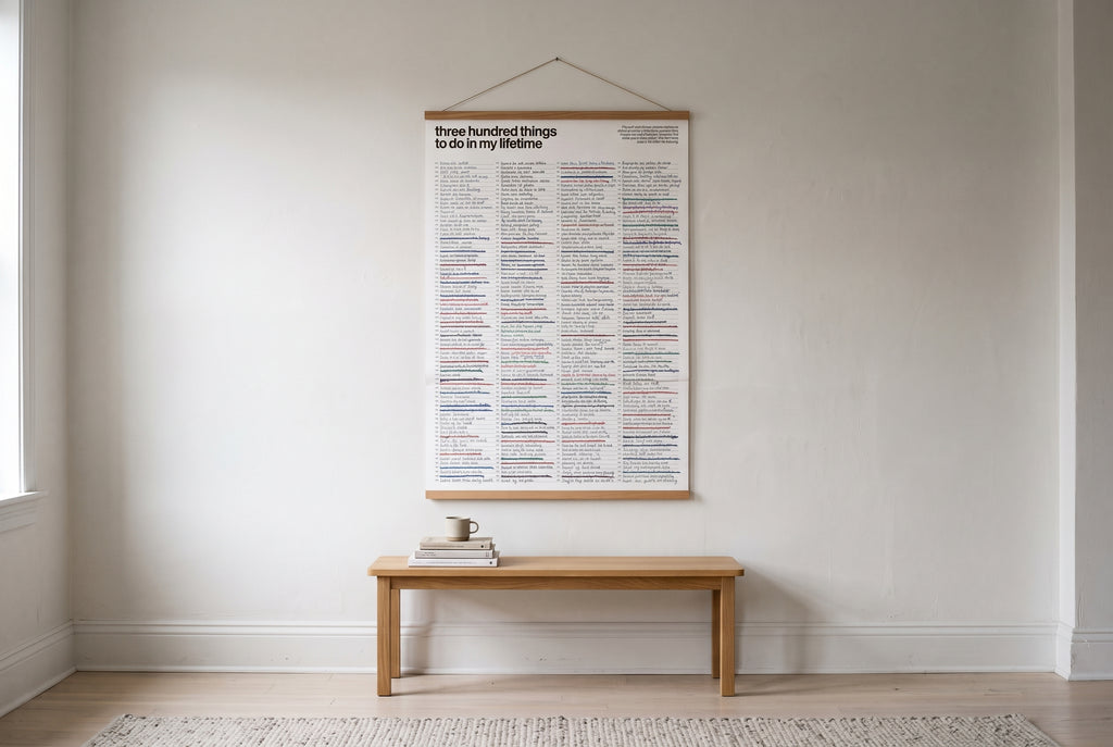 The 300 List - White With Frame